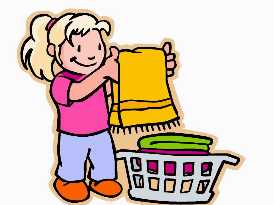 Kids cleaning room clipart.