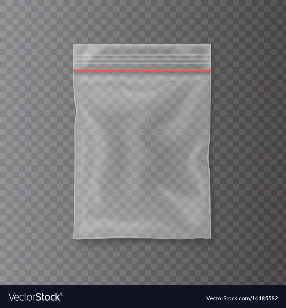 Plastic bag isolated on transparent background.