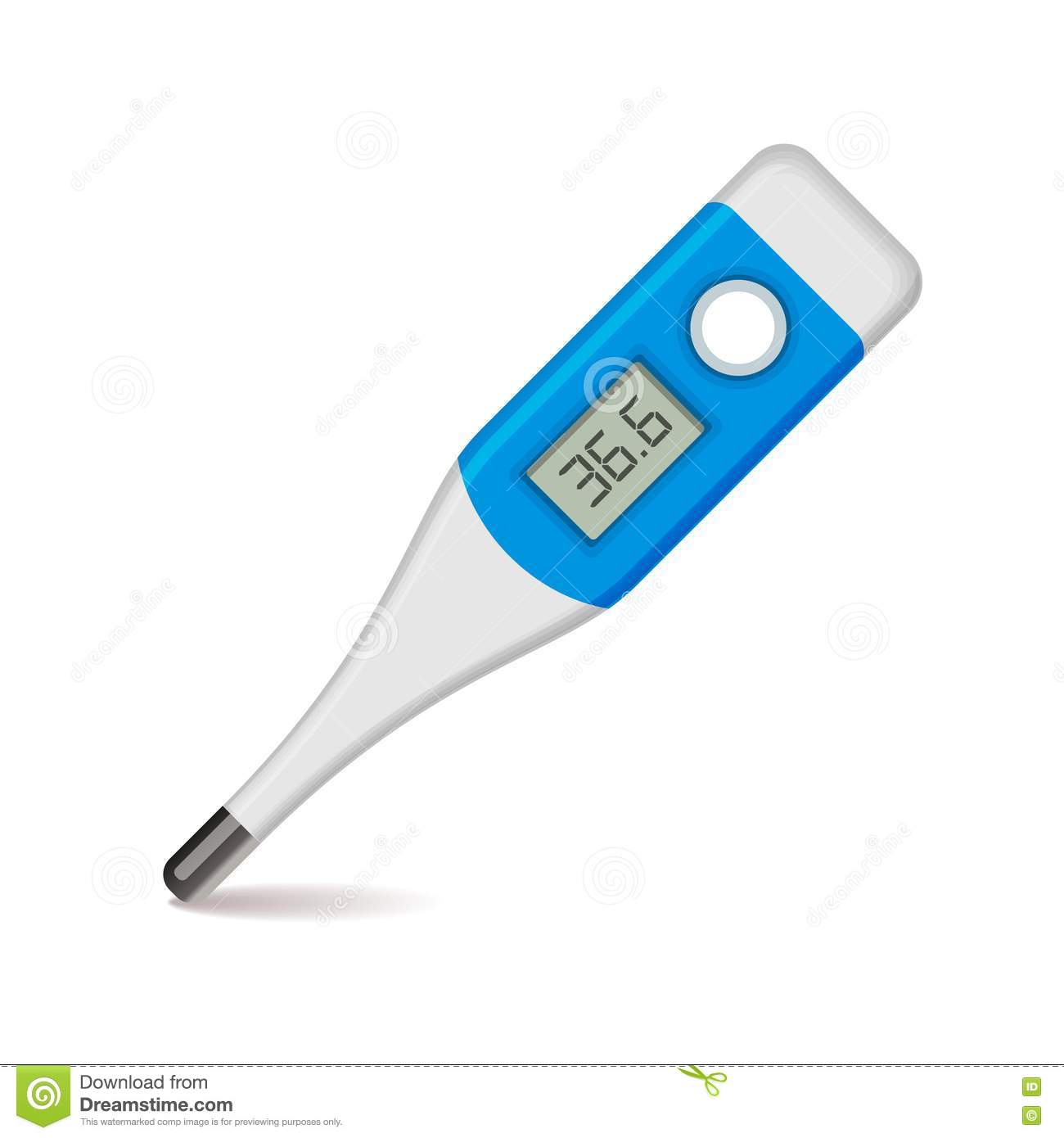 Medical Thermometer Clip Art.