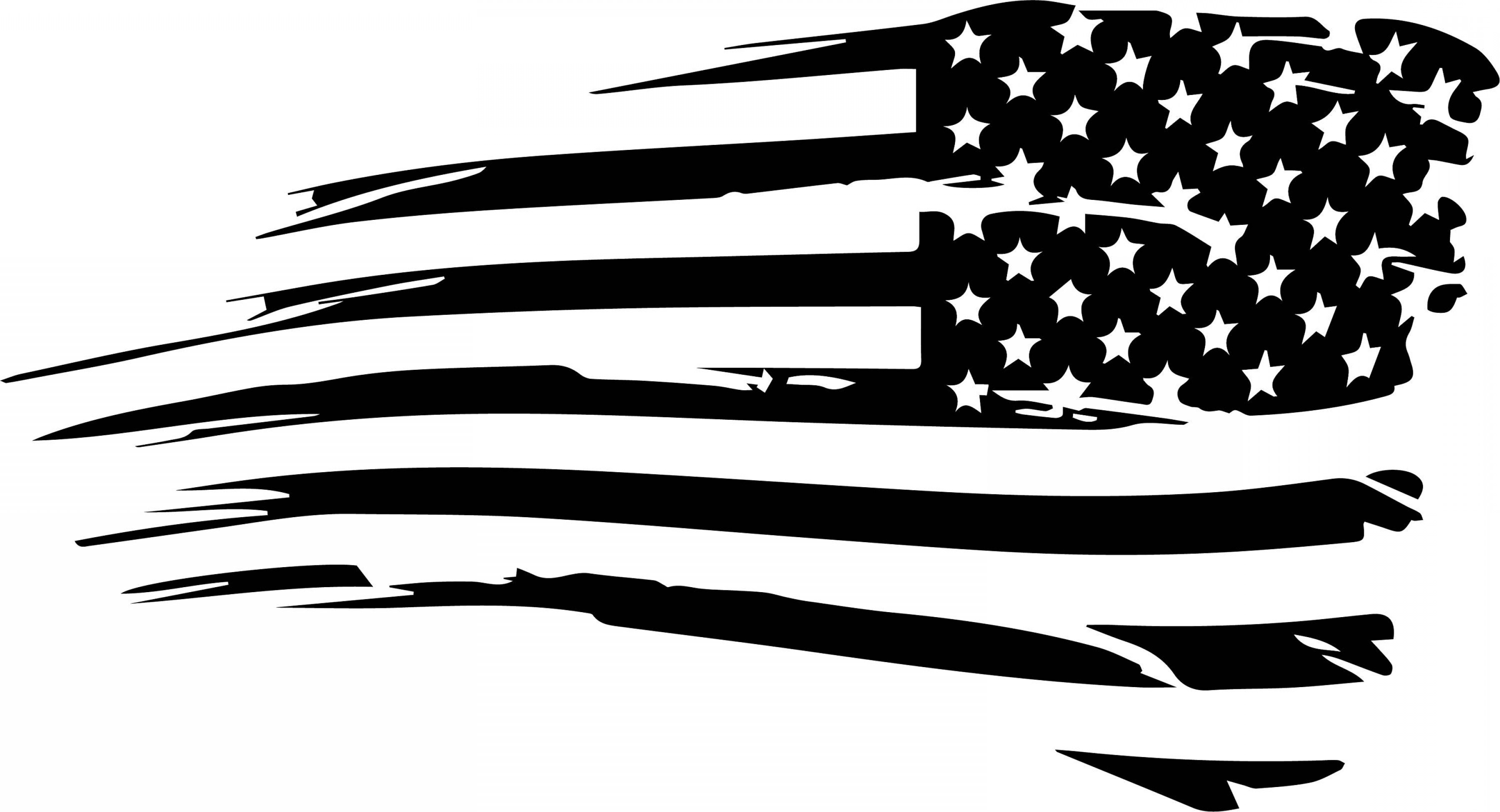 Clip Art American Flag Black And White 8 