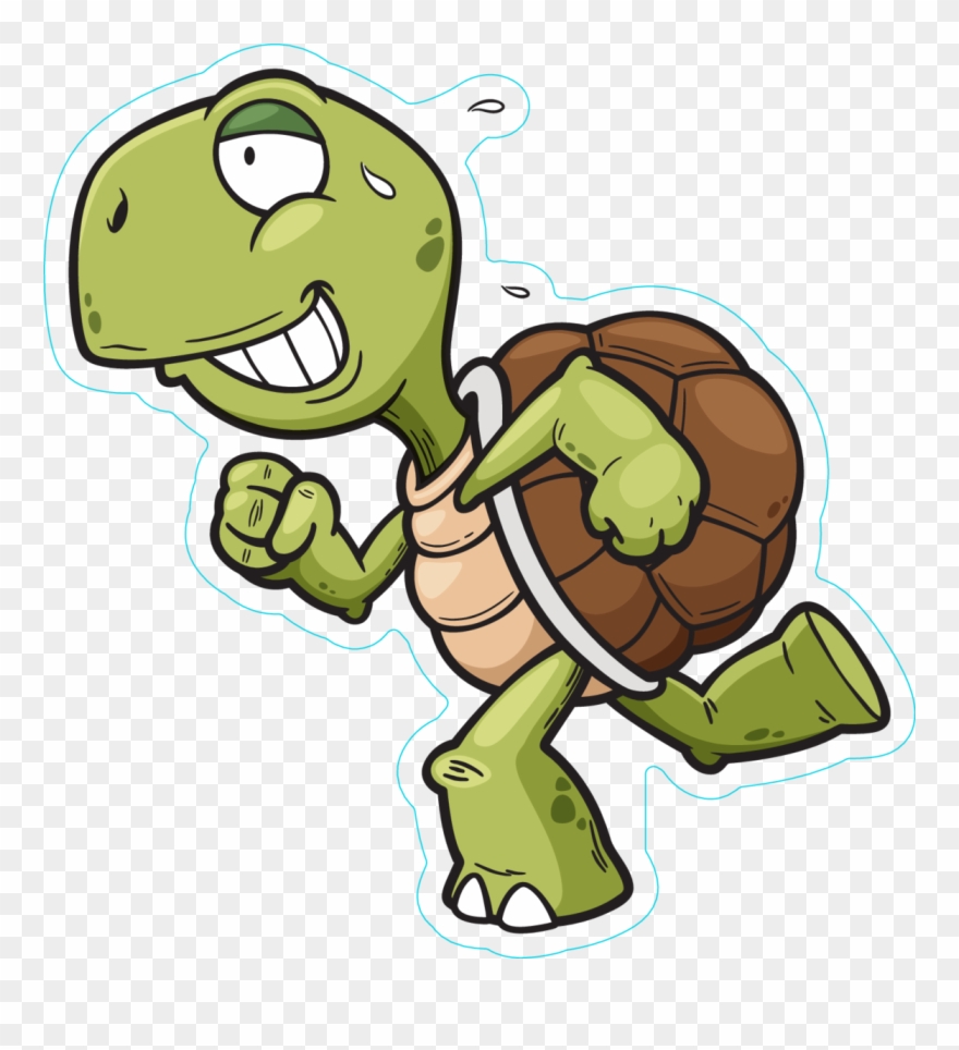 Turtle Running Clipart.