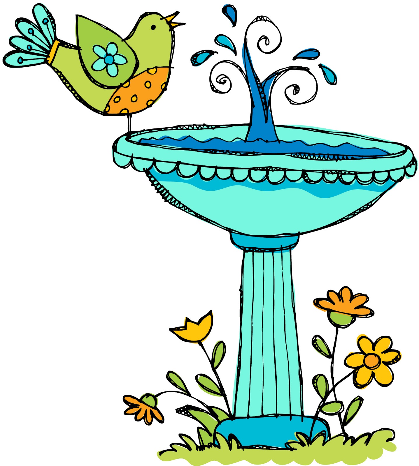 clip art bird bath 20 free Cliparts Download images on Clipground 2023