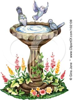 clip art bird bath 20 free Cliparts | Download images on Clipground 2022