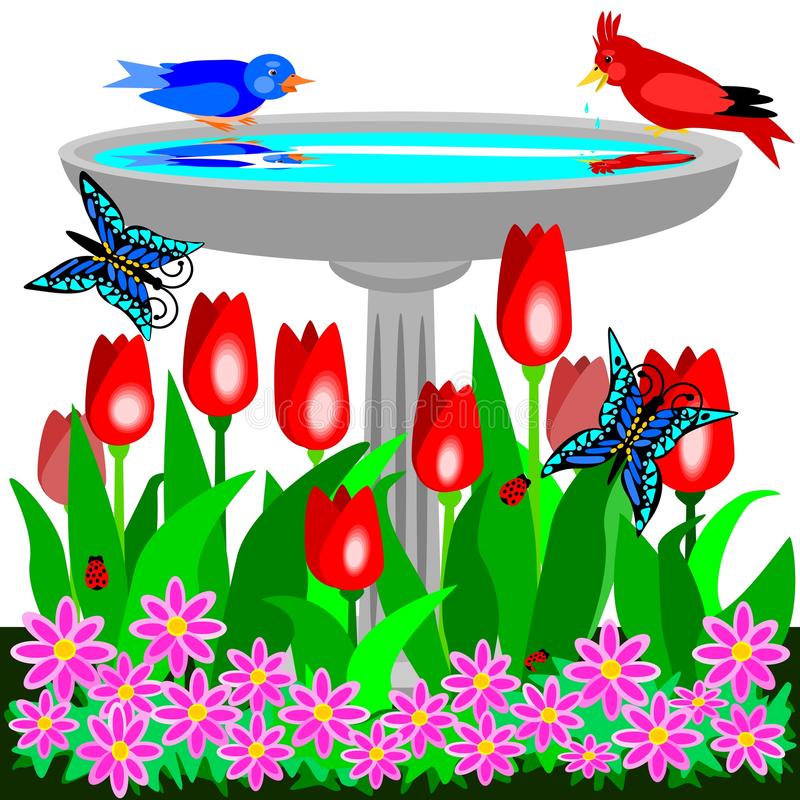 clip art bird bath 20 free Cliparts | Download images on Clipground 2024