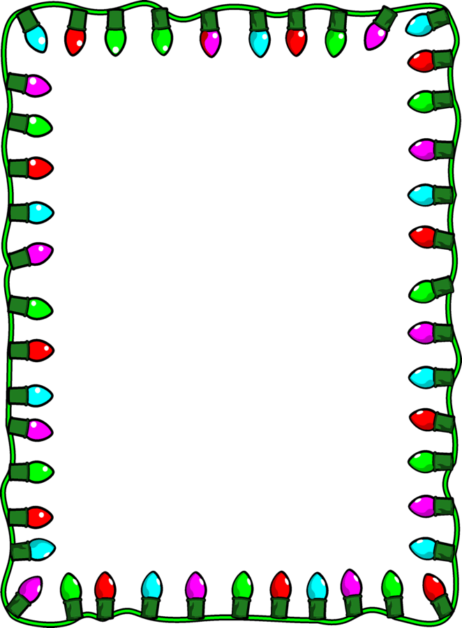 Christmas Lights Clipart Border Free.