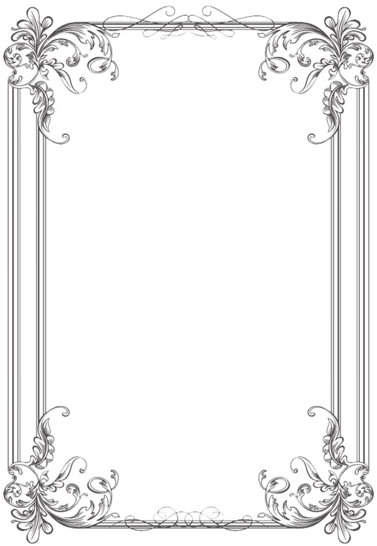 Side Border Designs Flowers Png (+).