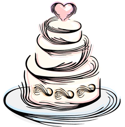 Wedding Cake Clip Art.