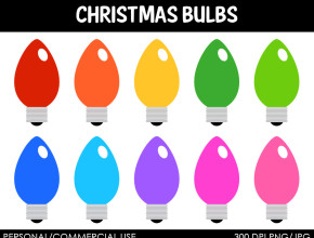 Christmas Light Clip Art Best Template Collection Xmas Light Bulb.