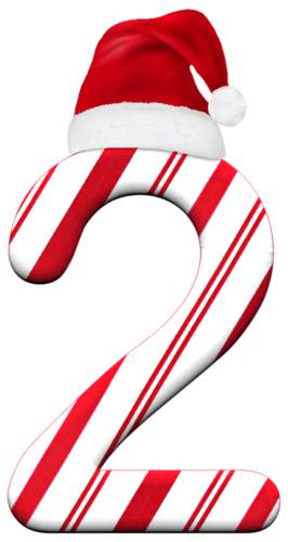 Holiday Numbers Clipart.
