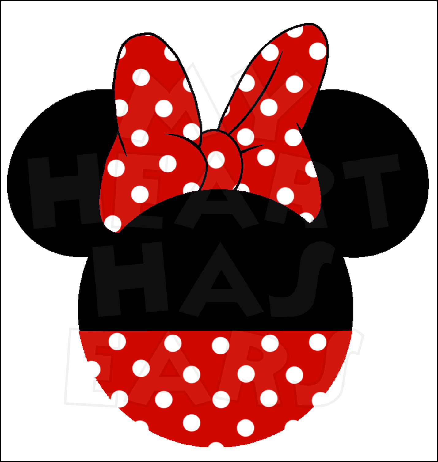 Minnie Mouse Ear Clip Art.