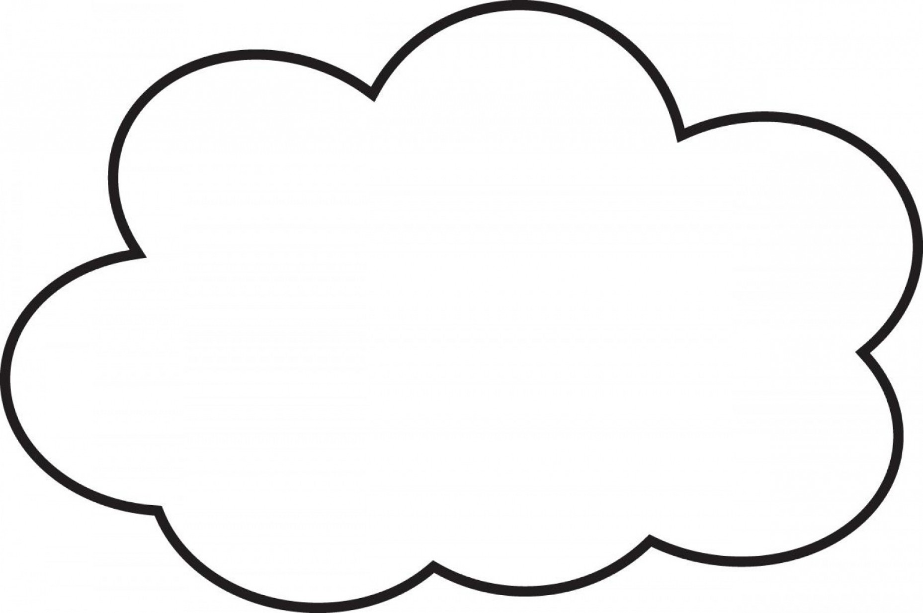 Free Printable Cloud Shapes