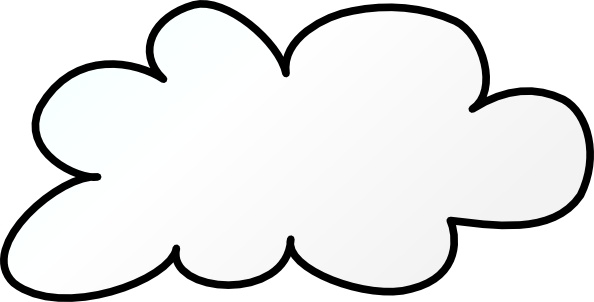 Cloud Outline clip art Free vector in Open office drawing svg ( .svg.