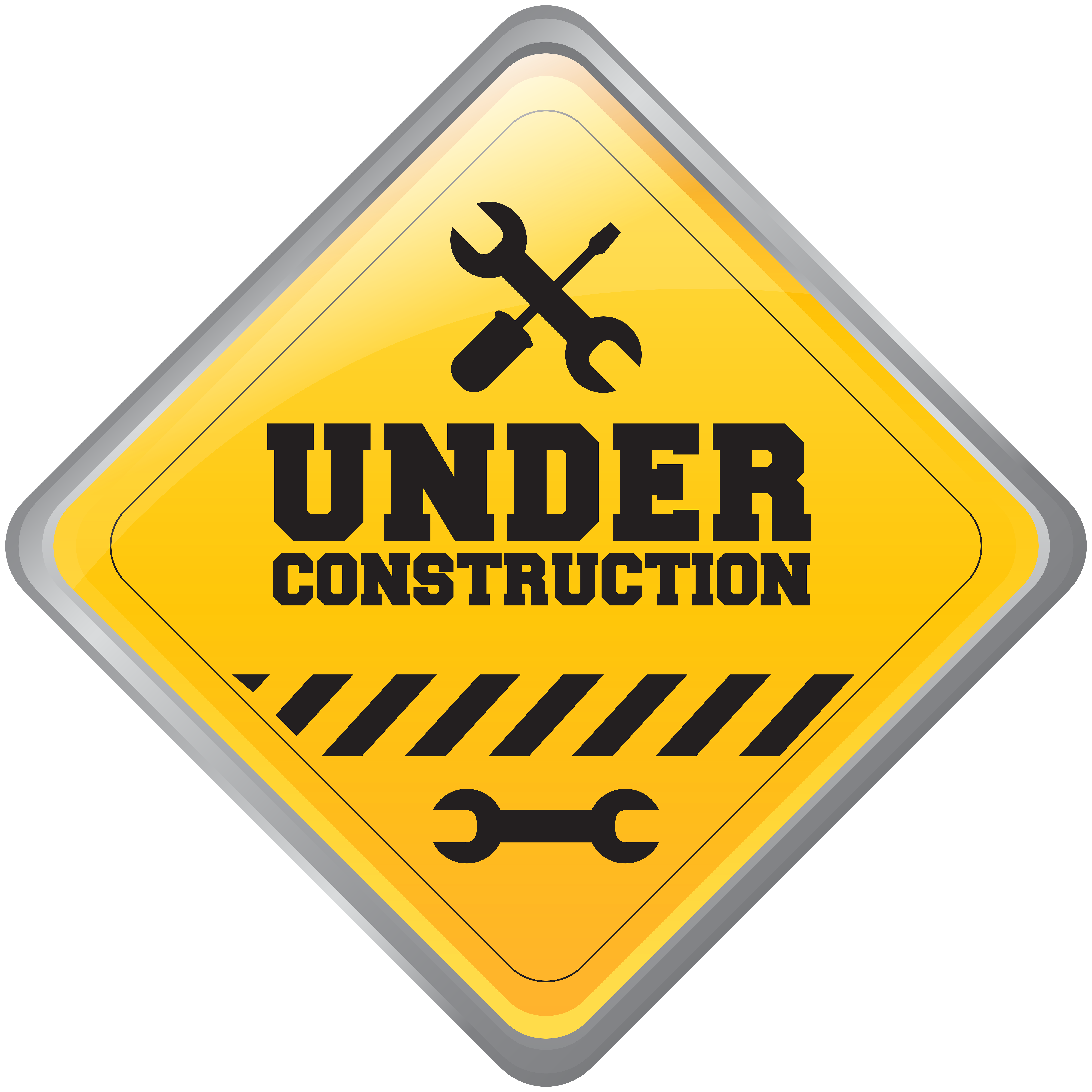 Under Construction Sign PNG Clip Art.