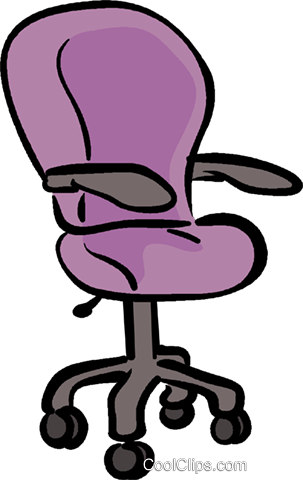 office chair Royalty Free Vector Clip Art illustration.