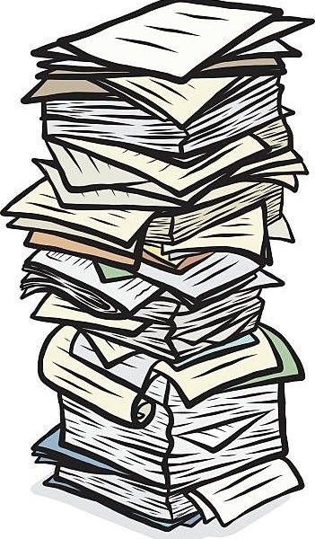 Document Clipart Stack Papers.