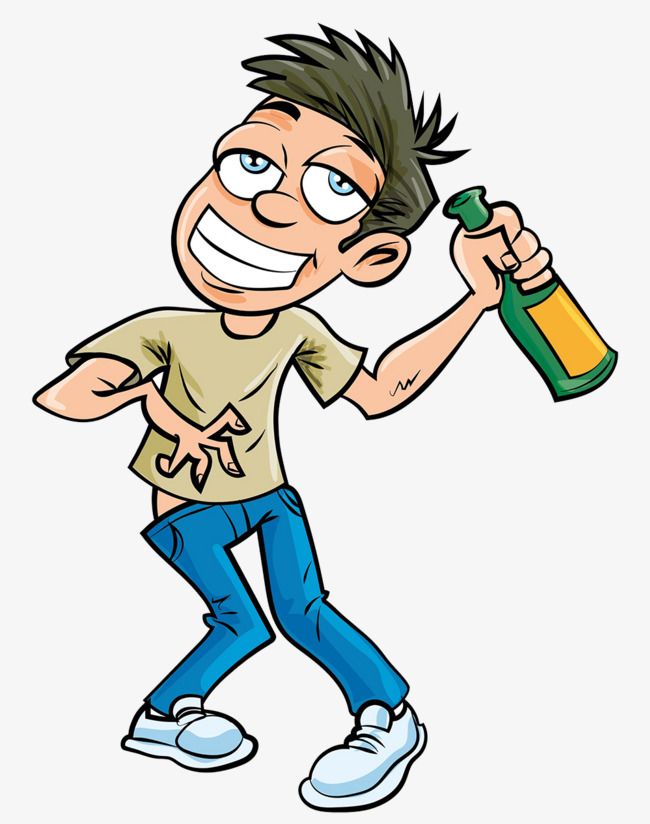 A Man With A Drunken Man With A Bottle Of Wine, Man Clipart, Bottle.