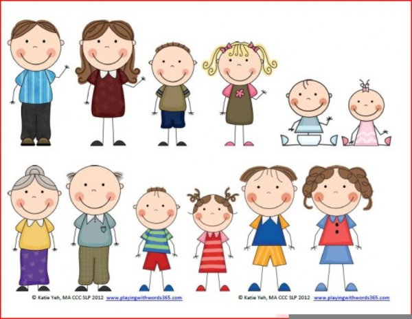 Free Clipart Family Members.