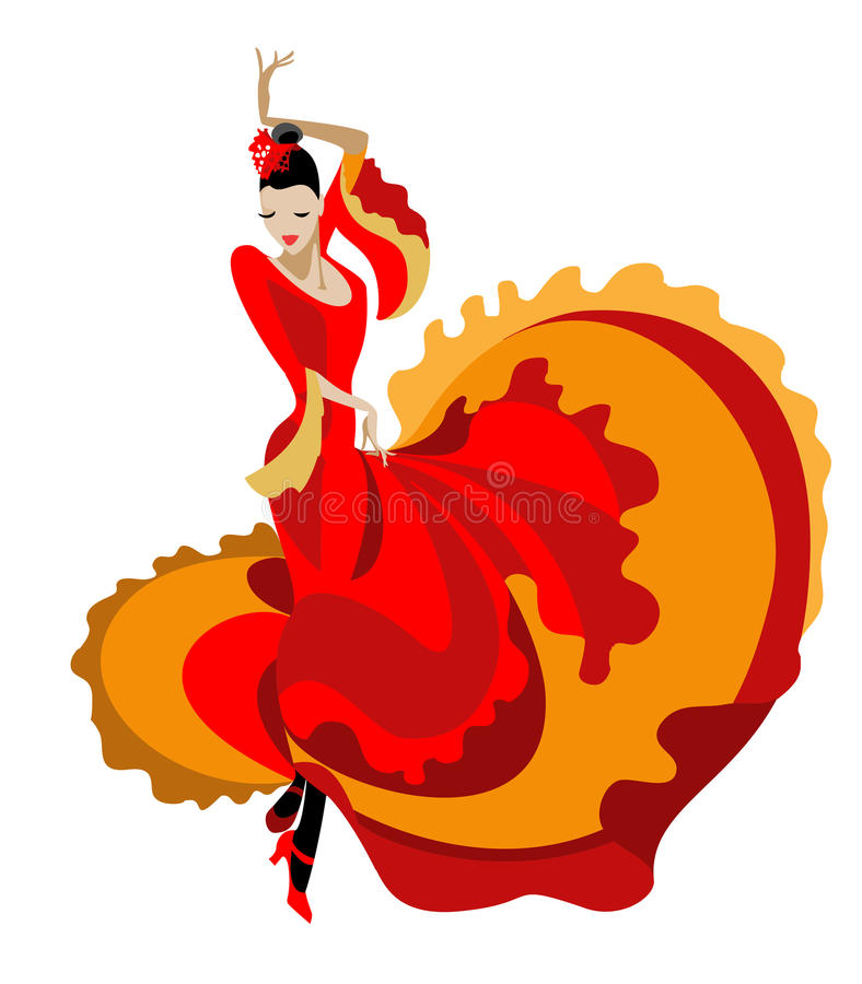 Flamenco Stock Illustrations.