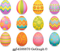 Easter Eggs Clip Art.