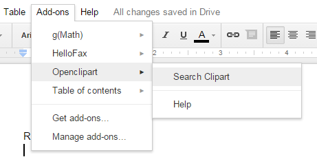 How to Integrate Clipart with Google Docs.