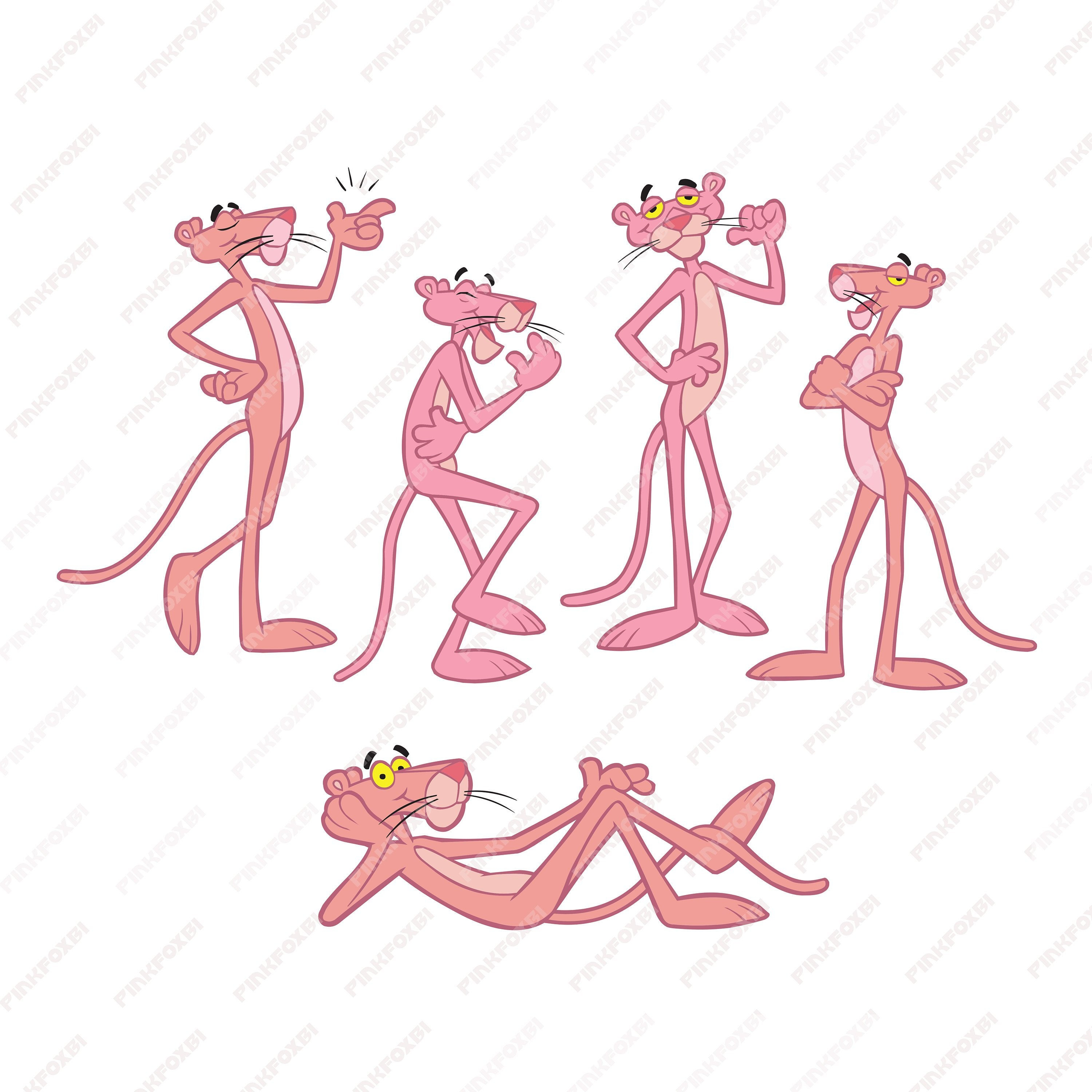 Pink Panther Clipart for print.
