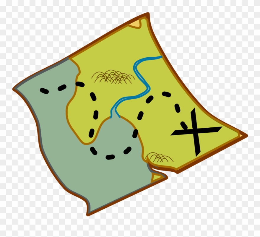 Free Vector Treasure Map Clip Art.