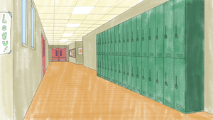 School Hallways Clipart.