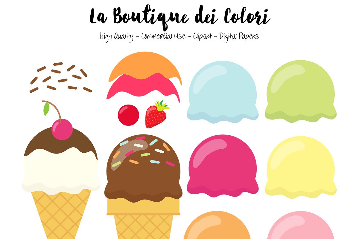 Make your own Ice cream Clipart.