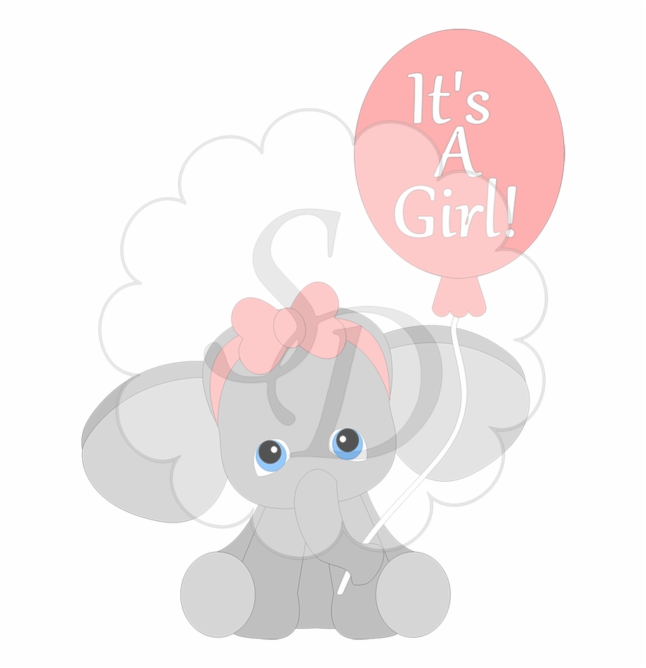 Image Free Library Baby Girl Elephant Clipart.