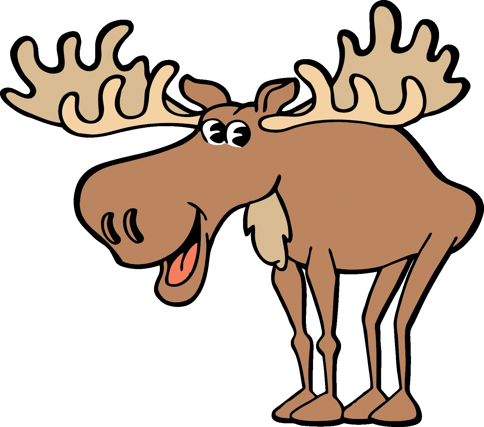 Moose Clip Art Free Wildlife Clipart Wikiclipart My XXX Hot Girl   Clip Art Moose 2 