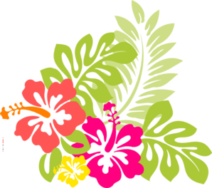 Hawaiian Flower Clip Art.