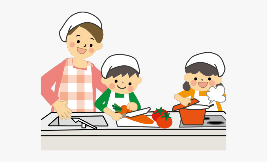 Kids Cooking Clipart.
