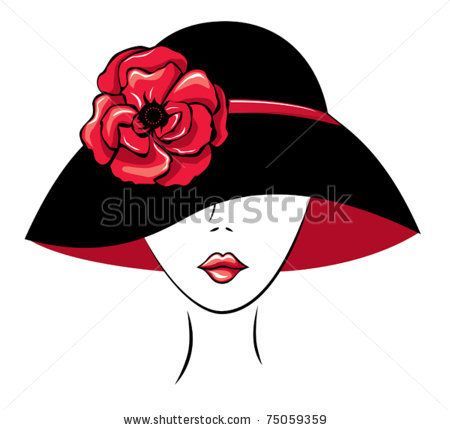 women's hat silhouette.