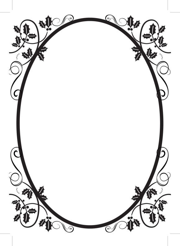 simple oval border frames (52443.