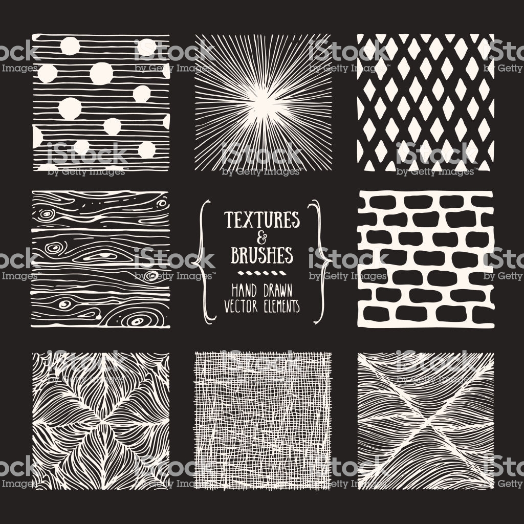 Hand Drawn Patterns Abstract Textures Brush Strokes Poster Flyer.
