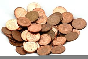 Free Pennies Clipart.