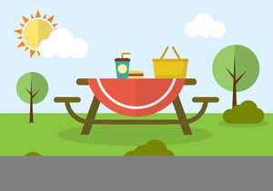 Picnic In The Park Clipart.