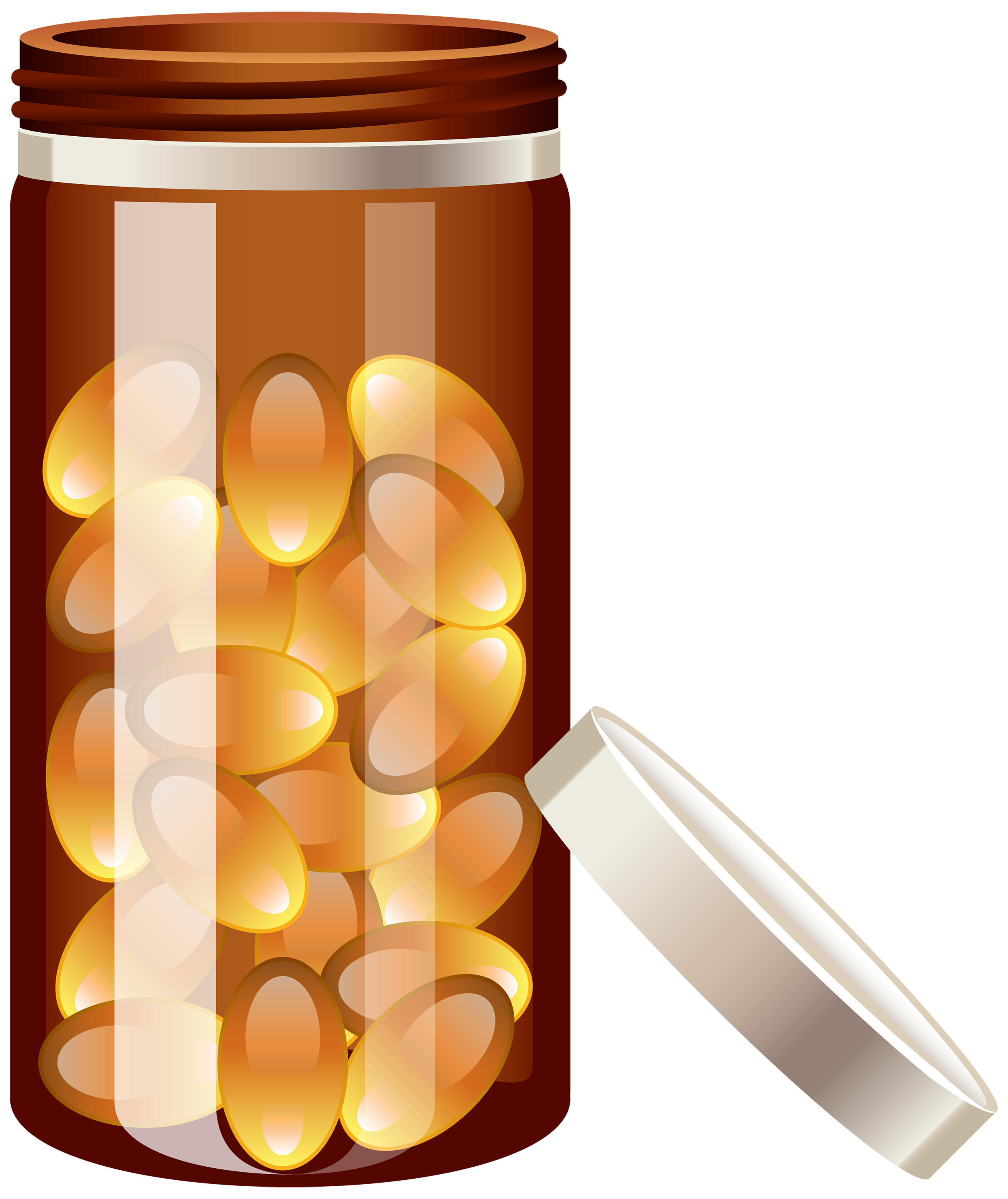 Pill Bottle PNG Clipart.