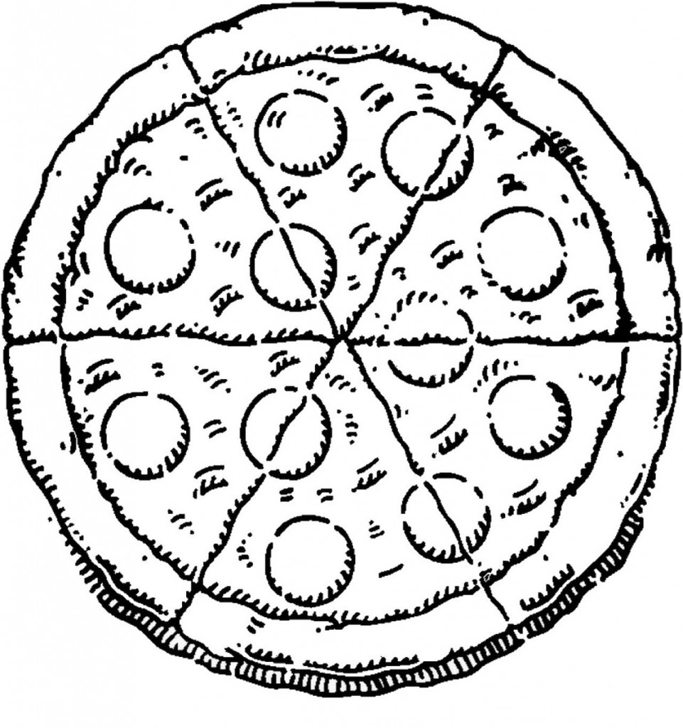 Pizza Black And White Clipart Clipart.