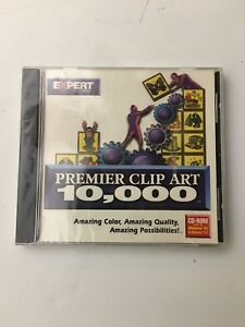 Details about Premier Clip Art 10,000 (PC, 1998) DOS 3.1 + Windows 3.1 / 95  New and Sealed.