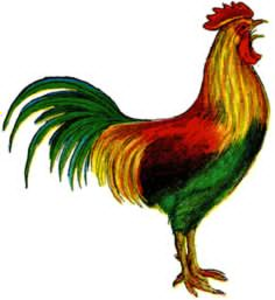 Cursillo Rooster Clipart.