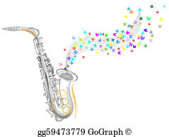 Saxophone Clip Art.