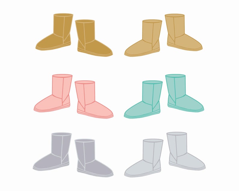 60% OFF SALE Clipart Shoe Clip art Winter Boots Clothes Clipart Clipart for  Winter Scrapbooking.