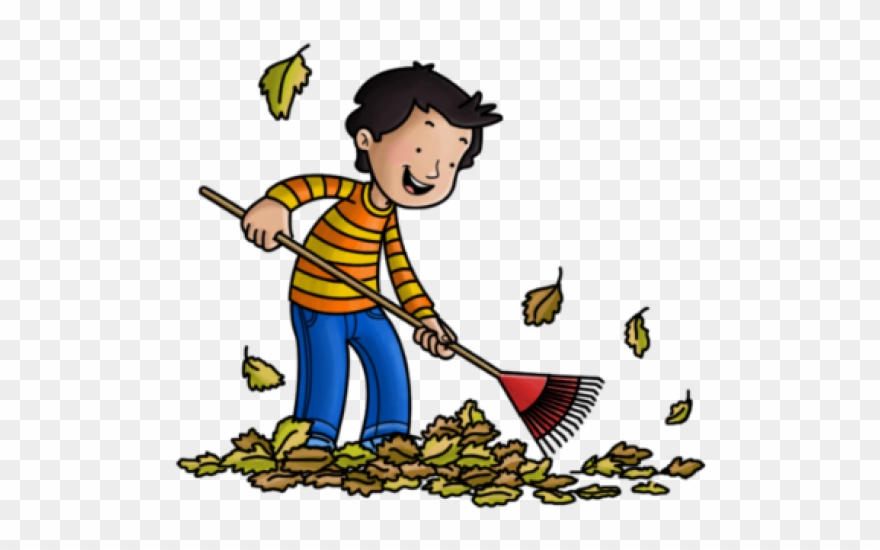 Janitor Clipart Sweeping Leave.