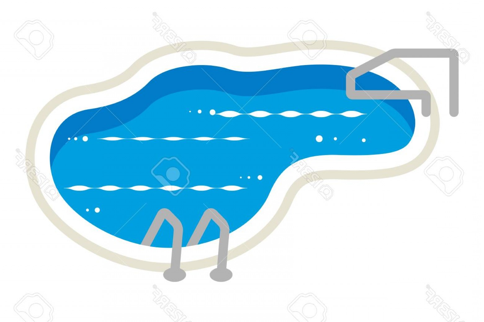 Photostock Vector Swimming Pool Clip Art.