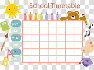 Timetable transparent background PNG cliparts free download.