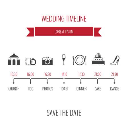469 Wedding Timeline Stock Vector Illustration And Royalty Free.