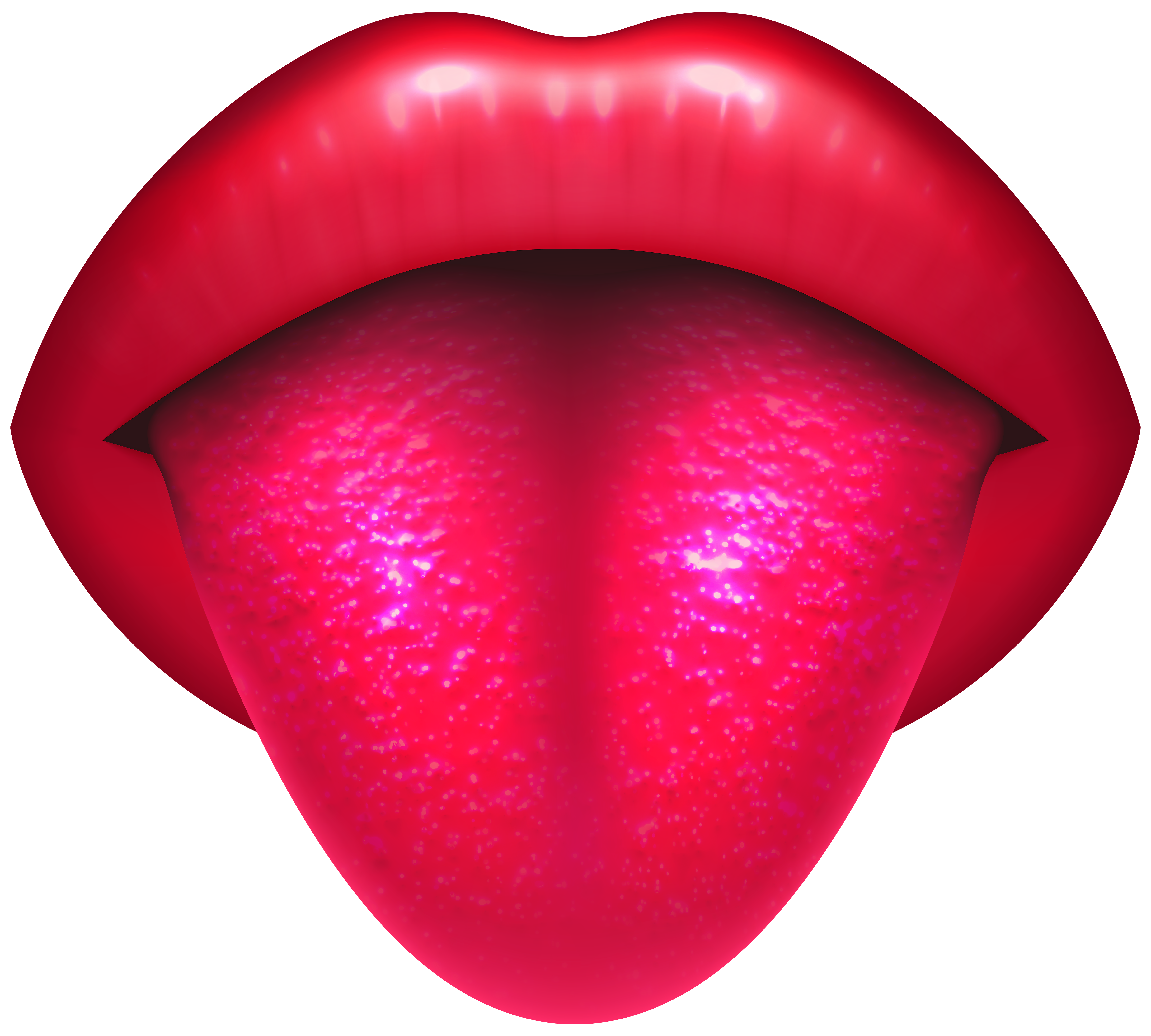 Mouth with Protruding Tongue PNG Clip Art.