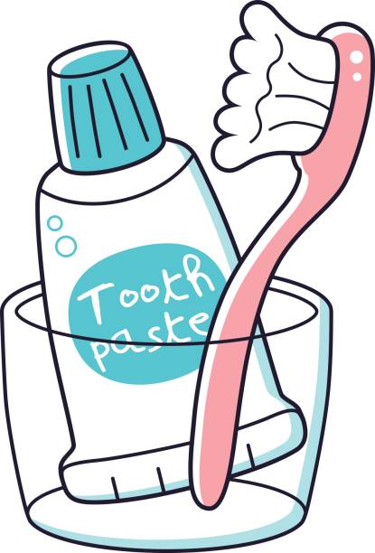 Toothbrush Holder Illustrations, Royalty.
