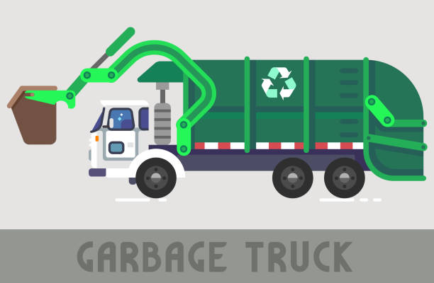 Best Garbage Truck Illustrations, Royalty.